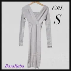 アリ様専用【GRL】グレイル✿タイトニットワンピース(S)✿カシュクール✿膝丈