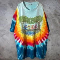 GRATEFUL DEAD デッドベア タイダイ 両面プリント　シングル　97