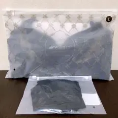 【新品未開封】ROSA BLU　ロザブルー　ナイトブラ ＆ショーツ　ブラック　L