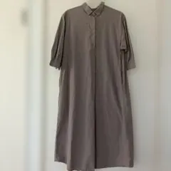 【無印良品】シャツワンピース