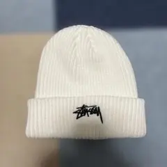 Stussy ニット帽 ビーニー ホワイトのサムネイル