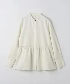 スタンドカラー ティアード ブラウス