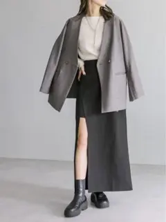 新品！未使用！mystic　ロングスカパン　BLACK ブラック　ロングスカート