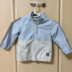 Bf フード付きアウター 水色 ベージュ