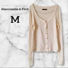 ✨１点限り✨Abercrombie & Fitch オフホワイトカーディガン M