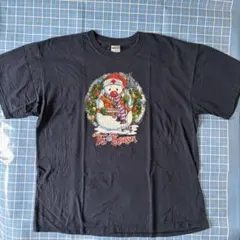 【US古着】GILDAN 医療スノーマン Tシャツ クリスマス XL 紺
