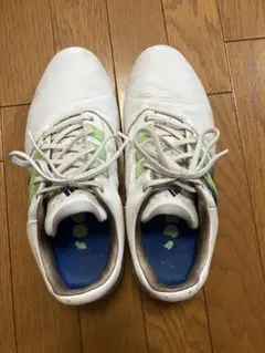 adidas ゴルフシューズ ホワイト/グリーン