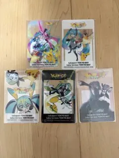 【タブロイド紙付き！】初音ミク ポケモン カード 5枚 コンプリートセット