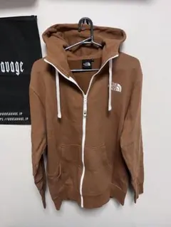 THE NORTH FACEリアビューフルジップフーディパーカーブラウンLサイズ