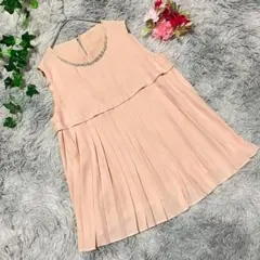 【ROPÉ PICNIC】 (38) ワンピース 薄ピンク 薄手 無地 美品