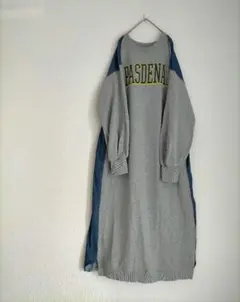 Niko and…【MODE NORM CORE】裏毛ダンガリーマキシワンピース