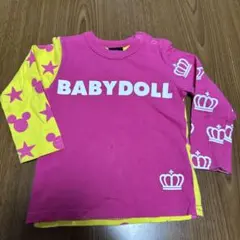 【美品】BABY DOLL ミッキー 長袖カットソー 100cm