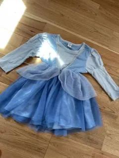 SHEIN 青 ドレス 3Y シンデレラ　風　と洋服の3枚セット