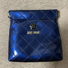 MARY QUANT キルティングポーチ 青