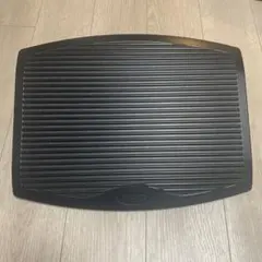 フットレスト 黒 溝付きデザイン