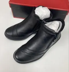 アキレスソルボ（22.5cm）黒 幅広 4E 両ファスナーのサムネイル