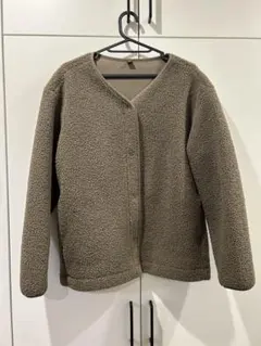 UNIQLO ボアジャケット XL ベージュ Vネック