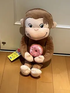 おさるのジョージ ぽってりぬいぐるみ ドーナツ 全3種 - メルカリ