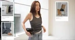 todayful Useful Seamless Rib Tanktop グレーのサムネイル