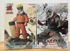 【新品未開封、送料無料】ナルトボルトフィギュア　少年期ナルト＆認界大戦自来也
