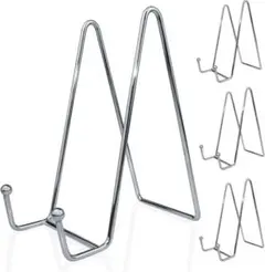 A-0133 プレートスタンド 4個セット シルバー