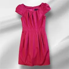 【リッチミーニューヨーク】レッド　ドレス　結婚式　パーティー　二次会　リボン