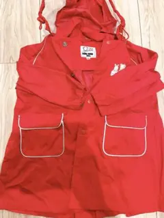 ファミリア　レインコート フード付き　90 赤