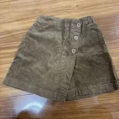 UNIQLO ブラウン コーデュロイ　キュロットスカート 130cm