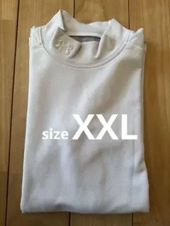 UNDER ARMOUR 長袖ハイネックカットソー ホワイト　XXL