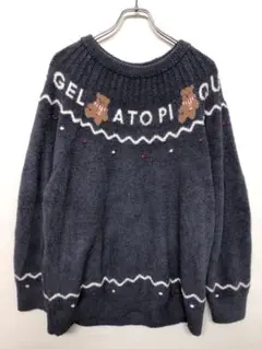 GELATO PIQUE パイル 求心柄 テディーベア ルームウェア シャツ