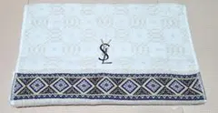 YSL　イブサンローラン　フェイスタオル　ロング　ホワイト