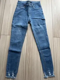 VENCE EXCHANGE スキニーデニム ダメージ加工 26インチのサムネイル
