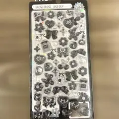 ボンボンドロップシール　⭐︎ぶらっくボンボン