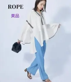 最終価格！美品ROPEロペラミー刺繍カフタンチュニック38のサムネイル