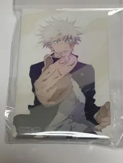 呪術廻戦　スタンドつき　スクエア缶バッジ　五条悟　懐玉玉折