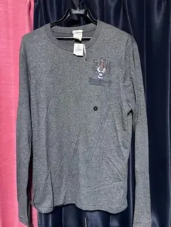Abercrombie & Fitch グレー ロングスリーブ Tシャツ L