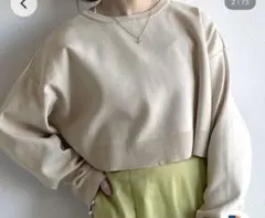 w closet ダブルクローゼット スナップボタンクロップドカーディガン