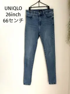 UNIQLO デニム スキニー ジーンズ ブルー デニムパンツ　26