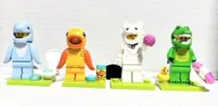 LEGOミニフィグ28 71051 4個セット(イルカ・金魚・ネコ・ワニ)