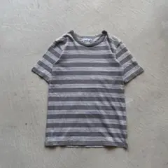 agnes b. homme border tee グレー 青 ボーダー - メルカリ