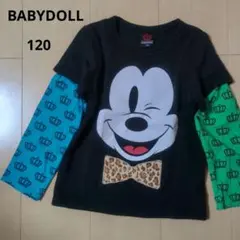 BABYDOLL ミッキーマウス 長袖カットソー 120cm