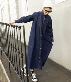 Birthday room デニムヨークシャツワンピース