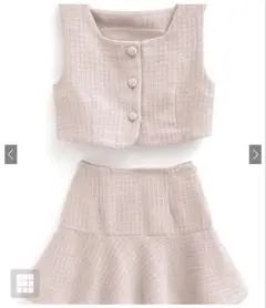 GRL グレイル ツイードビスチェ×ミニスカートセットアップ dk1255