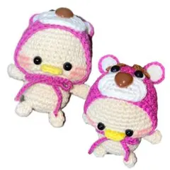 餅*き様 くまさん帽子あひるさん