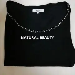 NATURAL BEAUTY BASIC ビジュー付き半袖カットソー Mのサムネイル