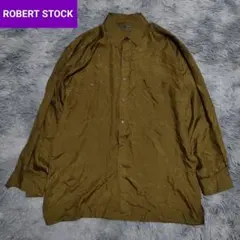 90s Archive Y2K ROBERT STOCK シルク100 シャツ