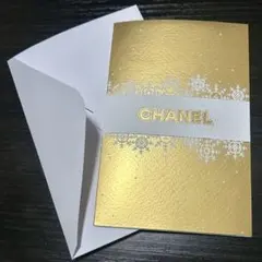 CHANEL ギフトカード ゴールド ポストカード
