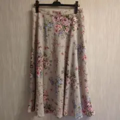 LAURA ASHLEY フラワープリント フレアスカート 15