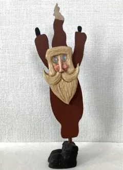 サンタクロース or キリスト　ブリキ or スチール　置き物