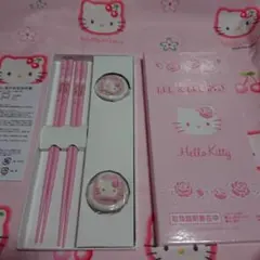 キティ箸、箸置きセット